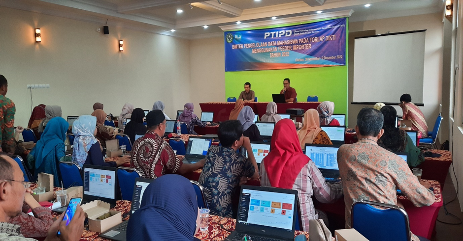 Bimtek Pengelolaan Data Mahasiswa pada Forlap Dikti Menggunakan Feeder Importer Tahun 2022 di Lingkungan IAIN Syekh Nurjati Cirebon